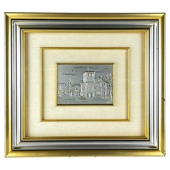 Vintage Silver relief picture collection Alliani, Italy, 1970s