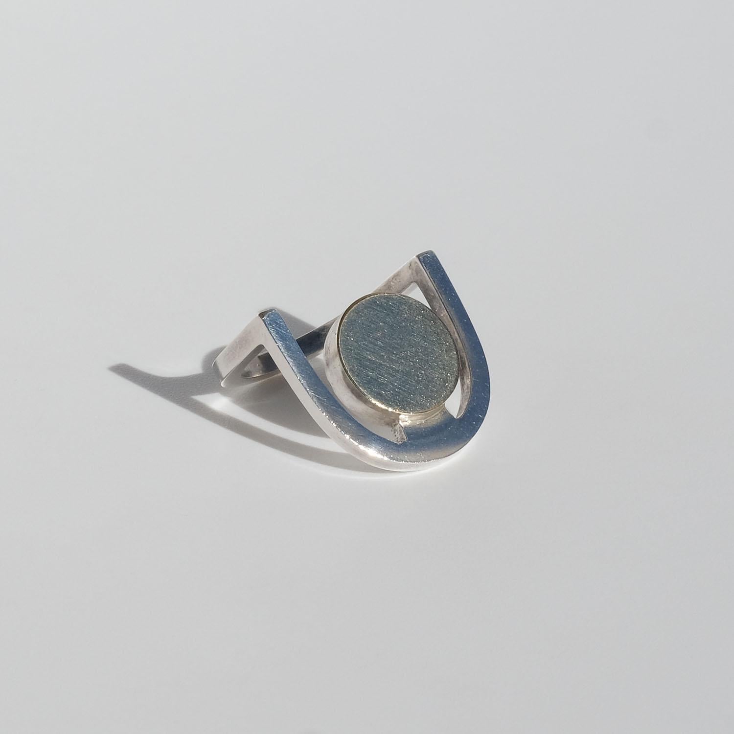 Women's or Men's Vintage Silver Ring by Sigurd Persson Made Year 1999