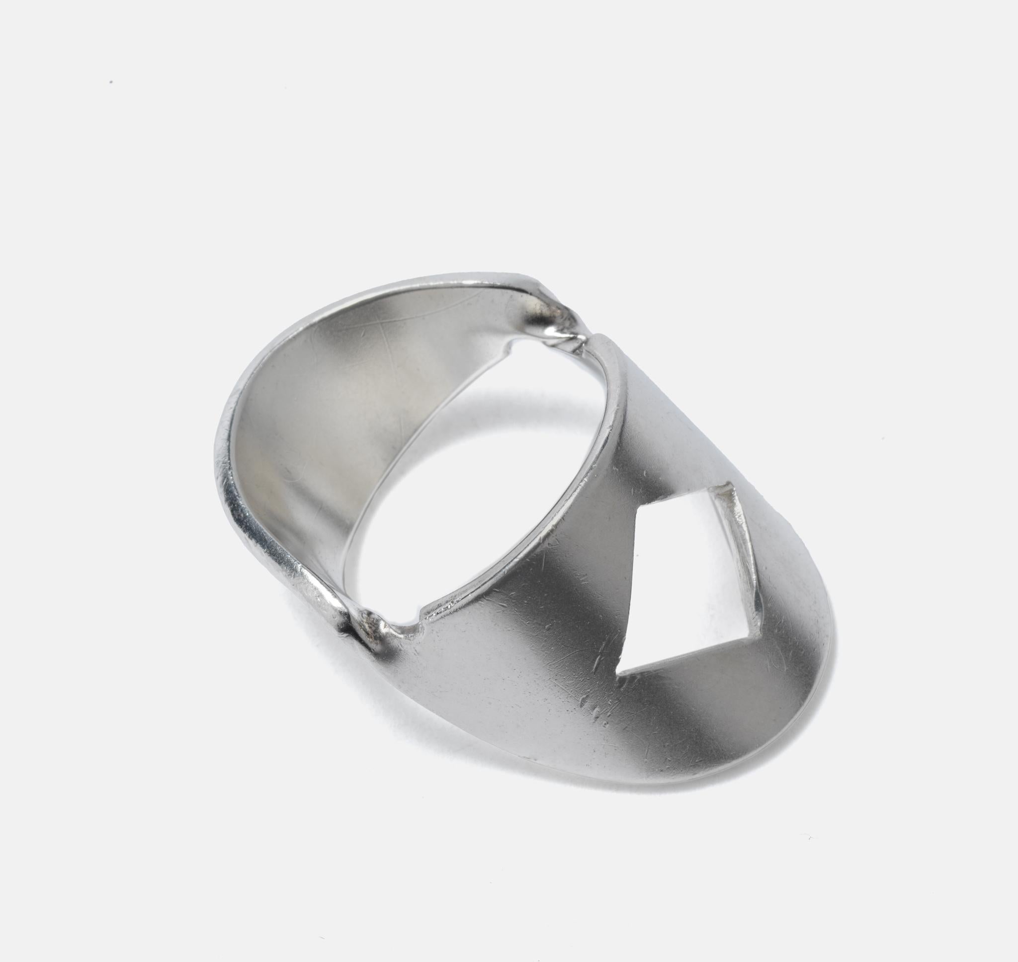 Women's or Men's Vintage silver ring made by Swedish Master Sigurd Persson 1981 For Sale