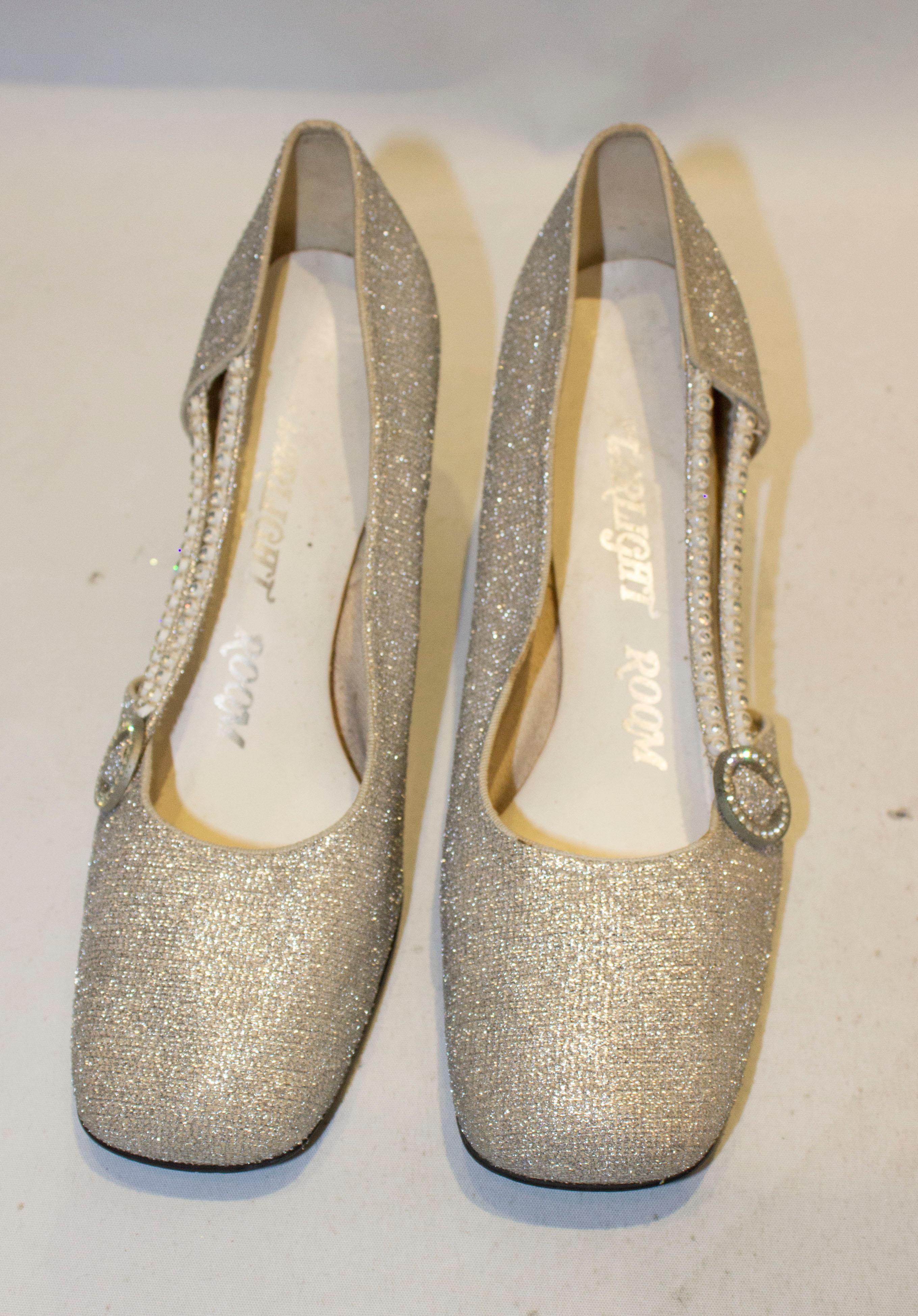 silver vintage shoes