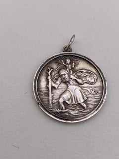 Vintage Silver St. Christopher Pendant