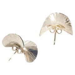 Vintage Silver Stud Earrings by Swedish master Rey Urban Made 1994