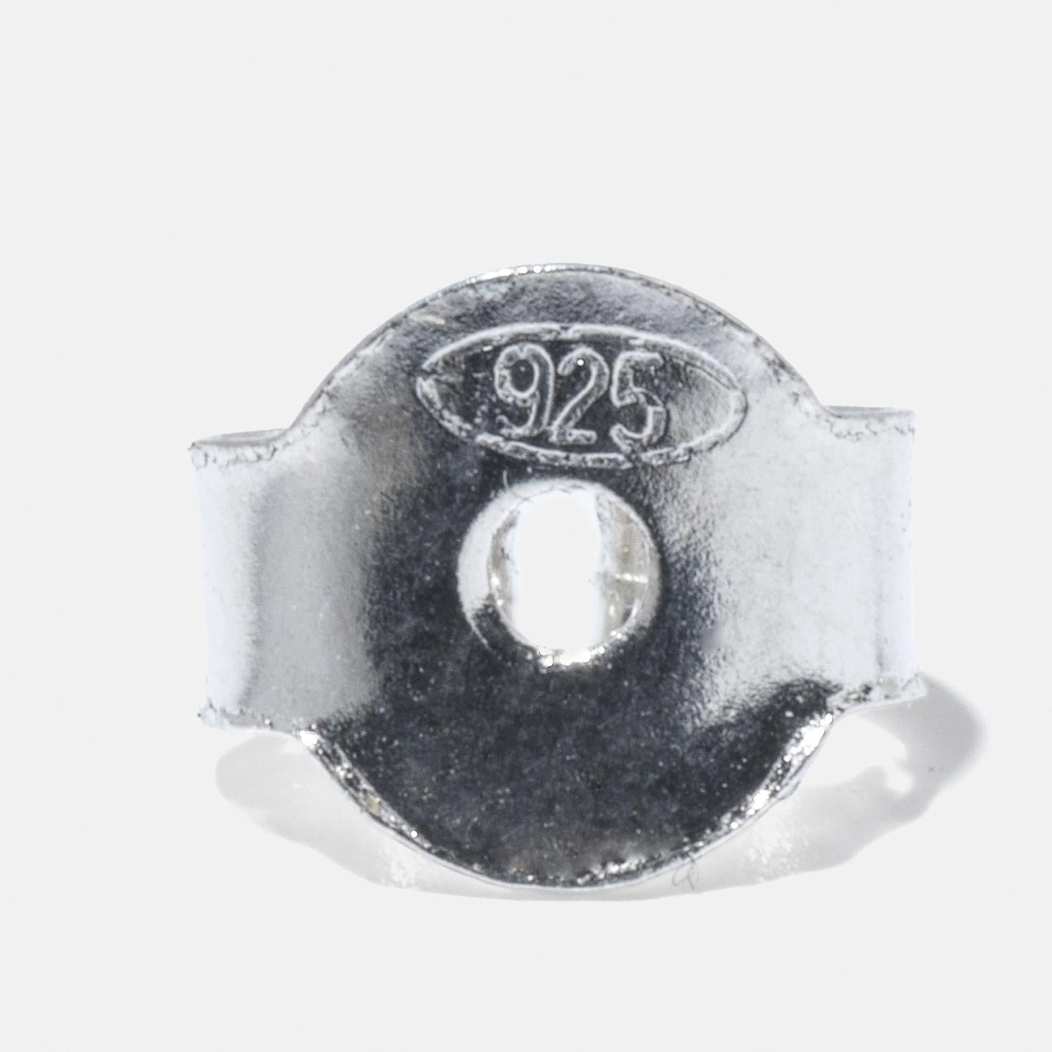 Vintage Silver Stud Earrings by Swedish master Sigurd Persson Made 1950s For Sale 5