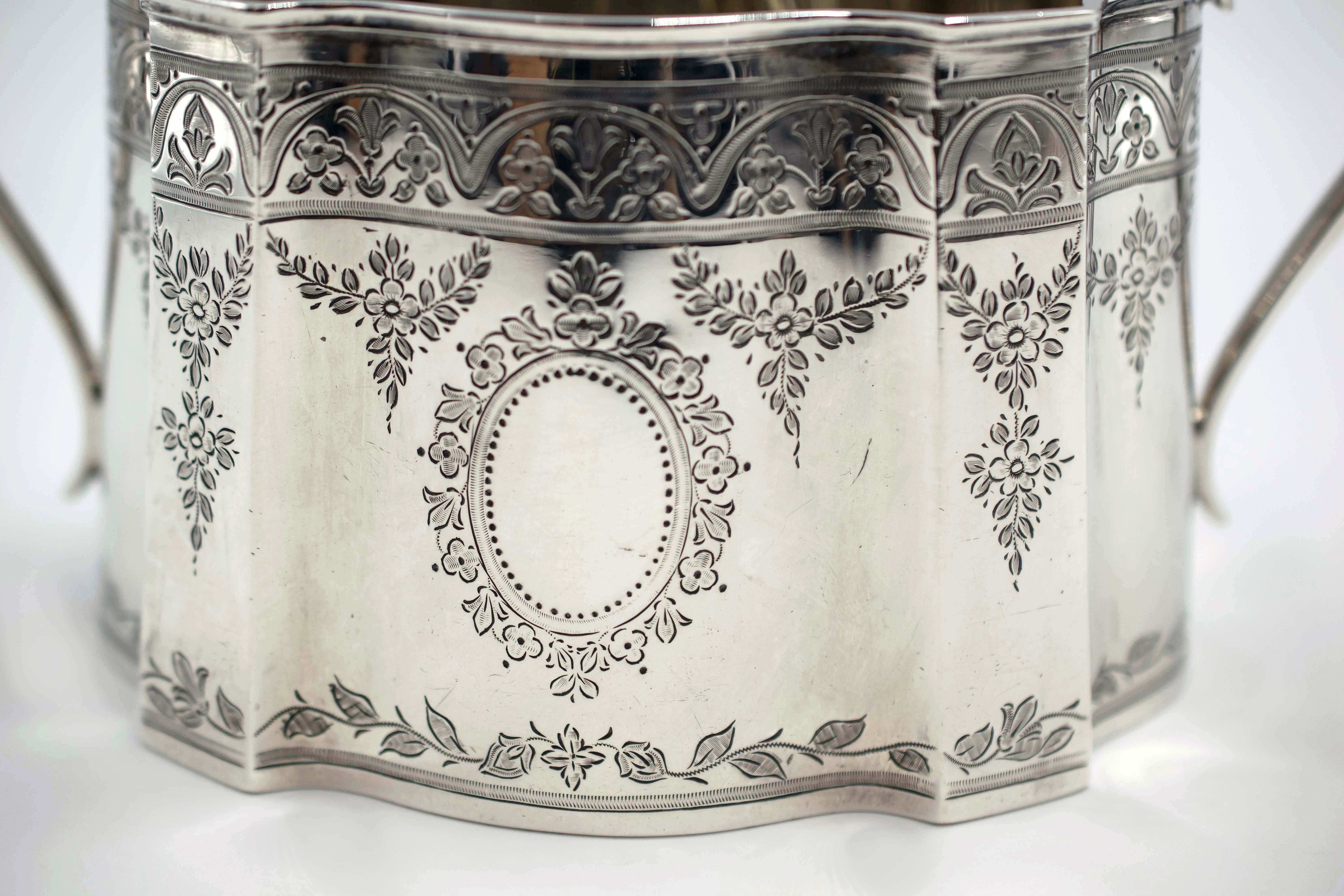Sugar Bowl aus Silber im Vintage-Stil, 20. Jahrhundert (Italienisch) im Angebot