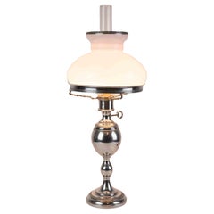 Vintage Silver Table Lamp, italy, mid-20th Century