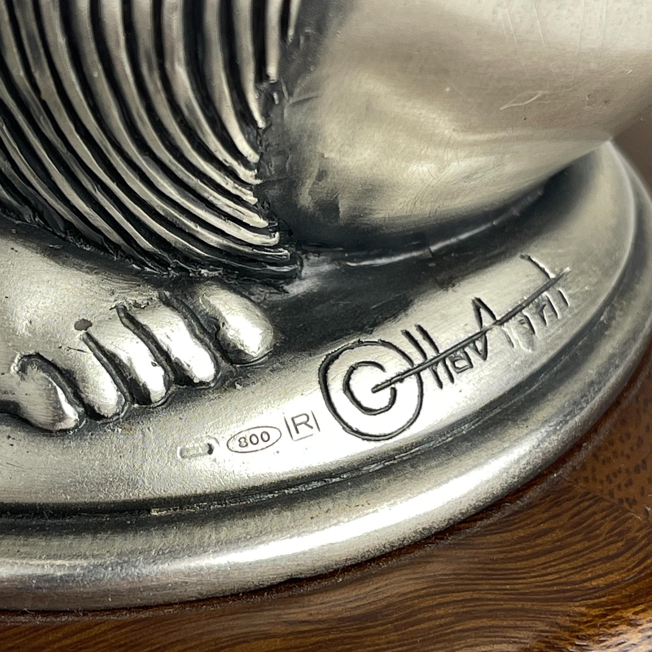 Lampe de table vintage en argent Man and Women par Ottaviani, Italie, années 1970 en vente 3