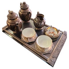 Vintage Vietnamese Silver Tea Set