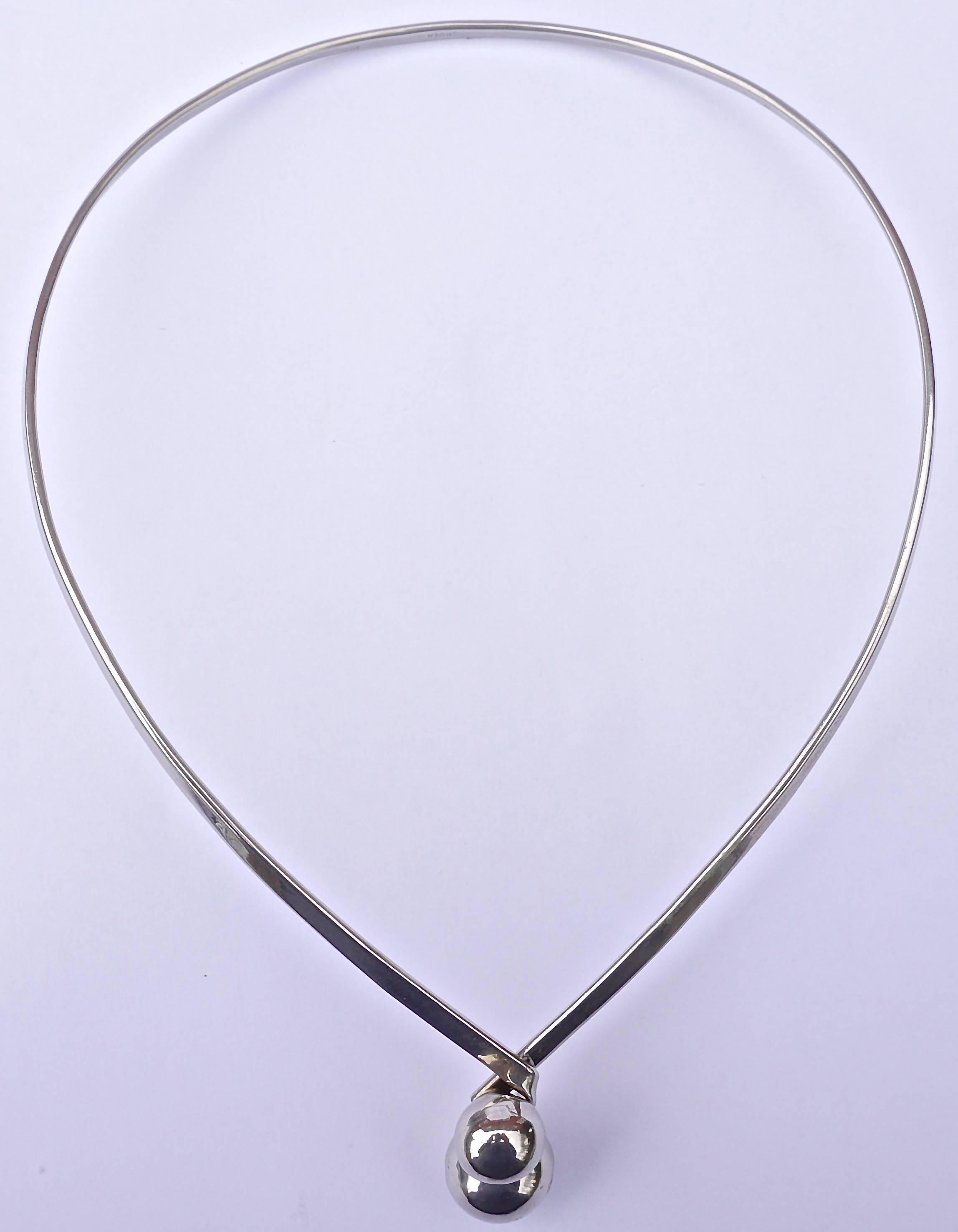 silver torque necklace