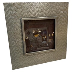 Vintage Silver-Tone Textured Picture Frame