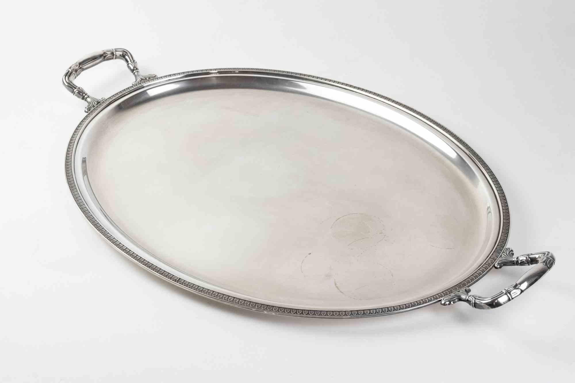 Vintage Silver tray realized by italian manufacture in 1970s.

Silver 800, hallmark on base.

Very good condition.