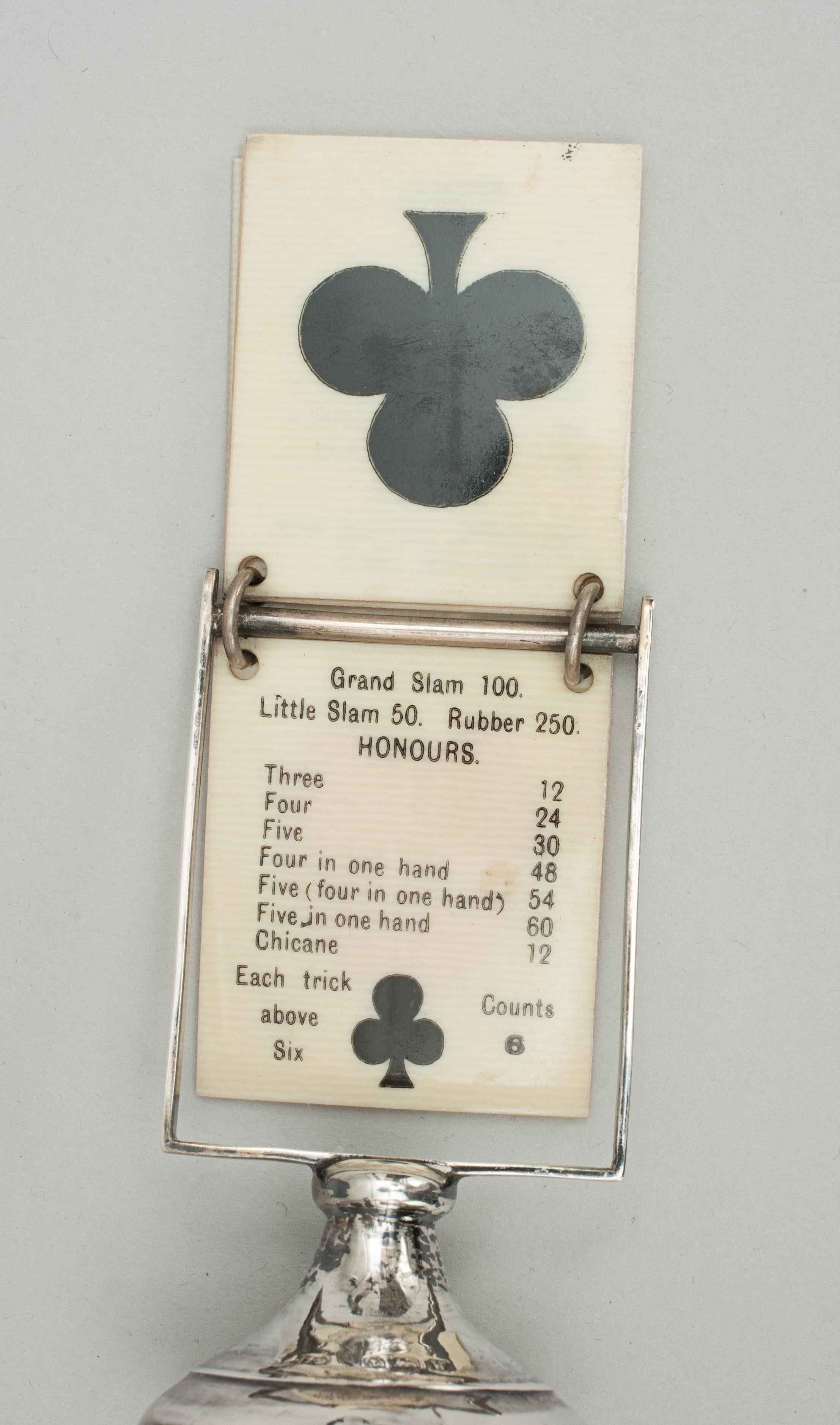 Vintage Silver Trump Card Indicator 1946, Birmingham 2