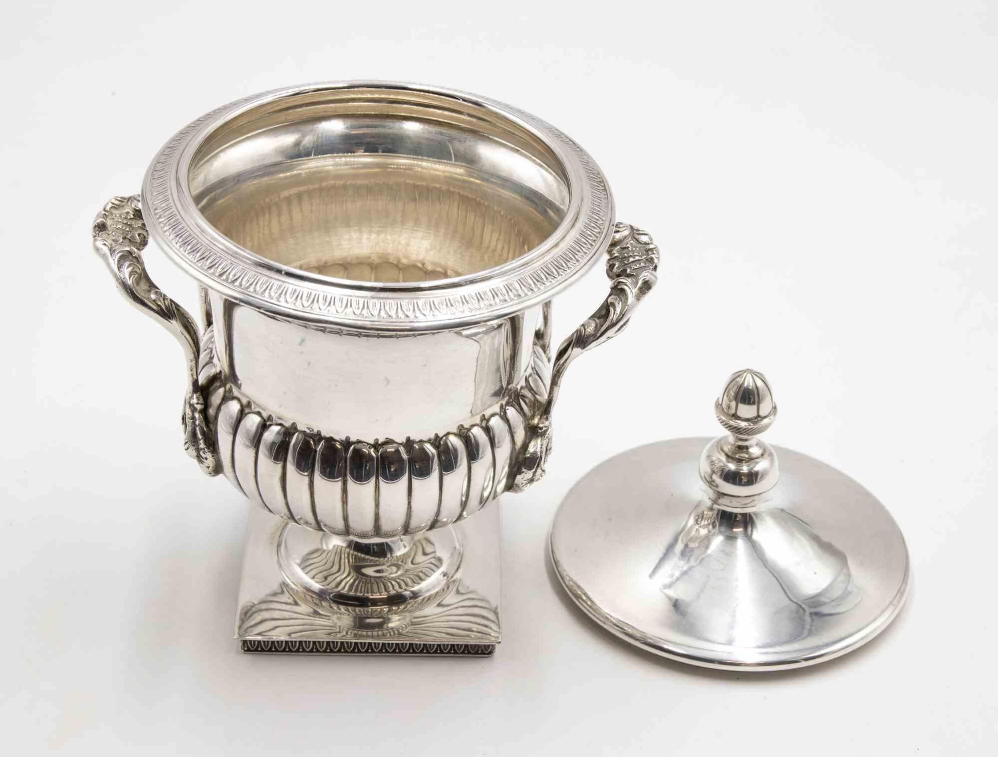 Sopera vintage de plata, italia, mediados del siglo XX en Bueno estado para la venta en Roma, IT