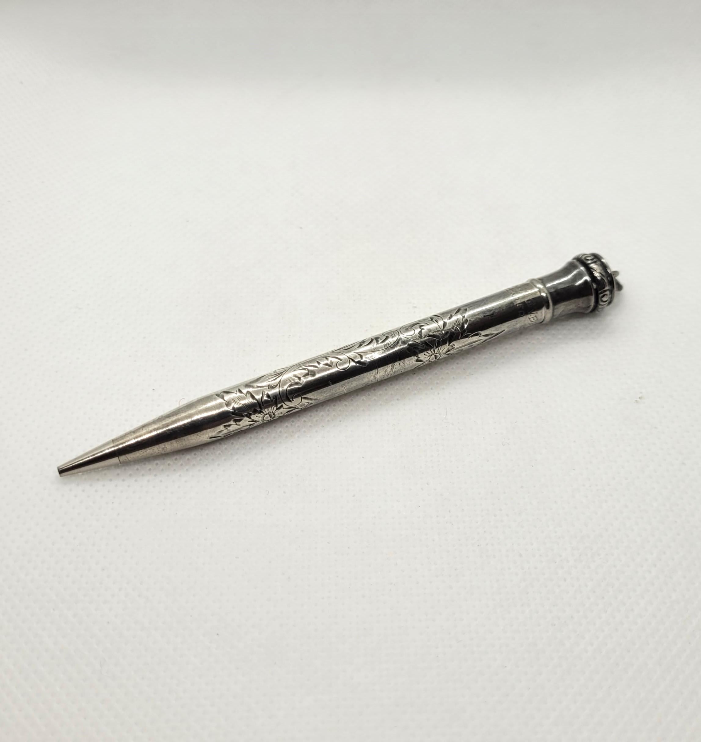 antique silver pencil