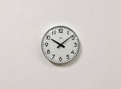 Vintage Silver Wall Clock from ESMI, 1980s