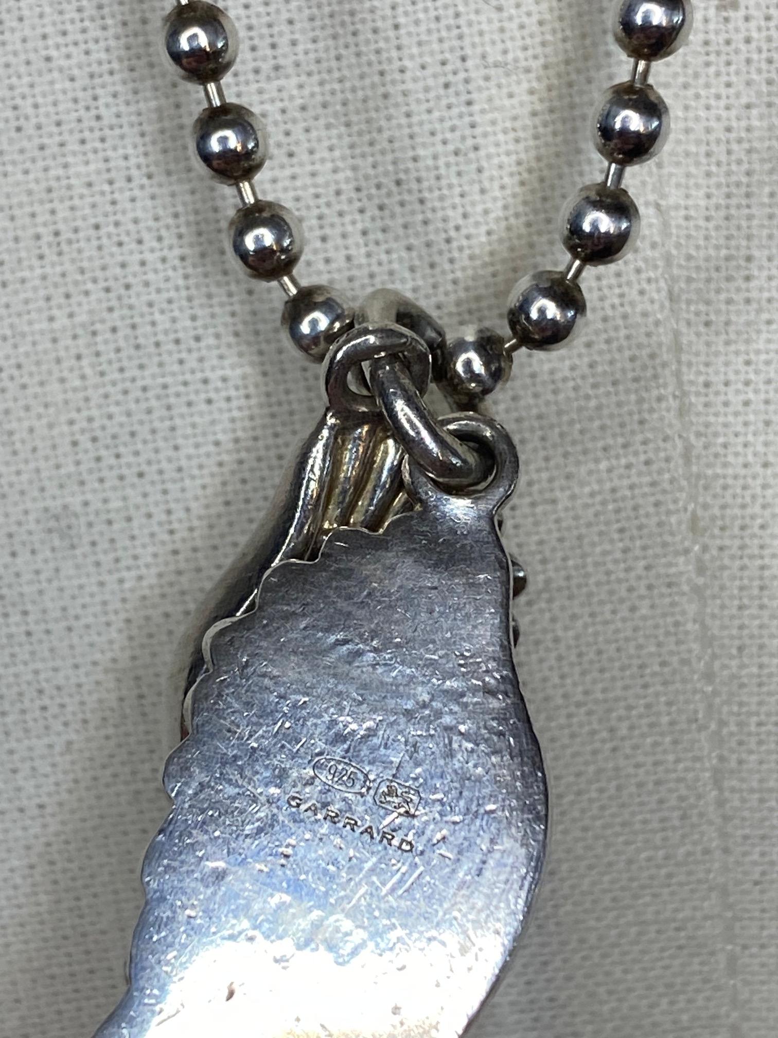 Women's or Men's Vintage Silver Wings Pendant - Jade Jagger for Garrard