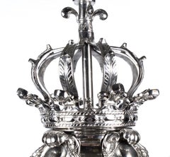 Vintage Silvered Bronze Versailles Diamond Baluster Laterne 20. Jahrhundert