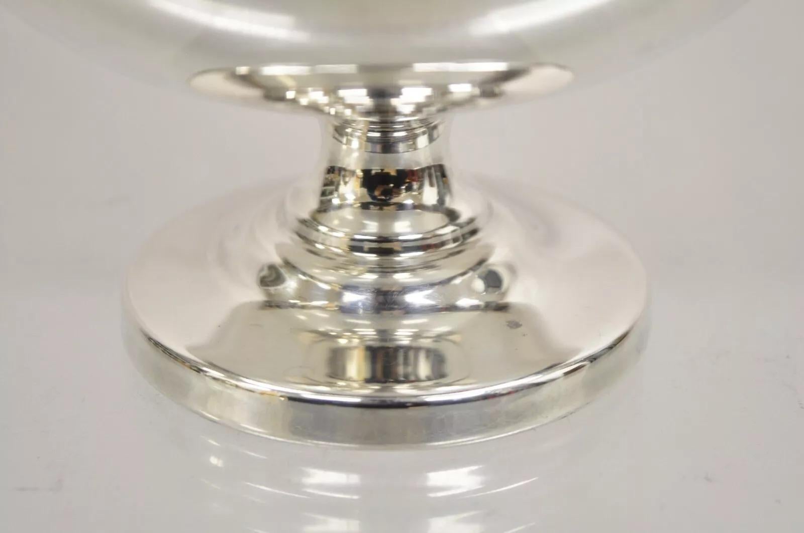 20th Century Vintage Silverplate by Poole 837 Large Footed Silver Art Deco Cocktail Pitcher