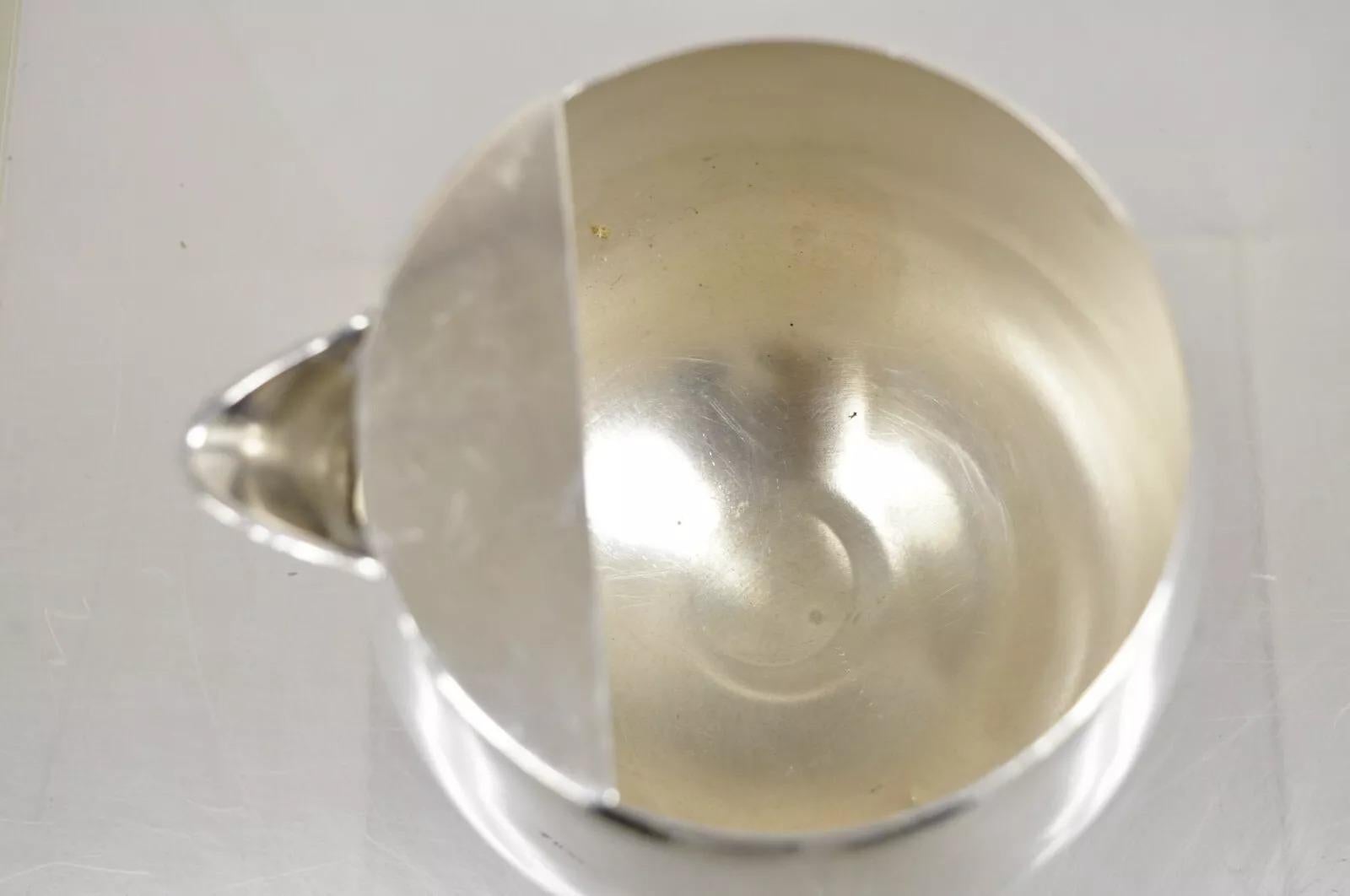 Vintage Silverplate by Poole 837 Large Footed Silver Art Deco Cocktail Pitcher 2