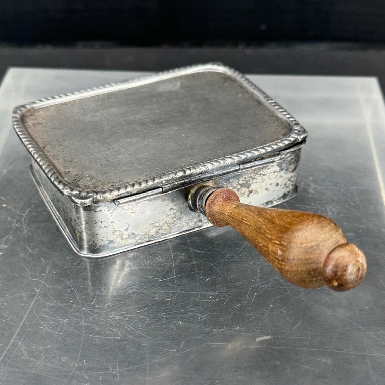 Vintage Silverplate Cigarette Cigar Ashtray Butler For Sale at 1stDibs