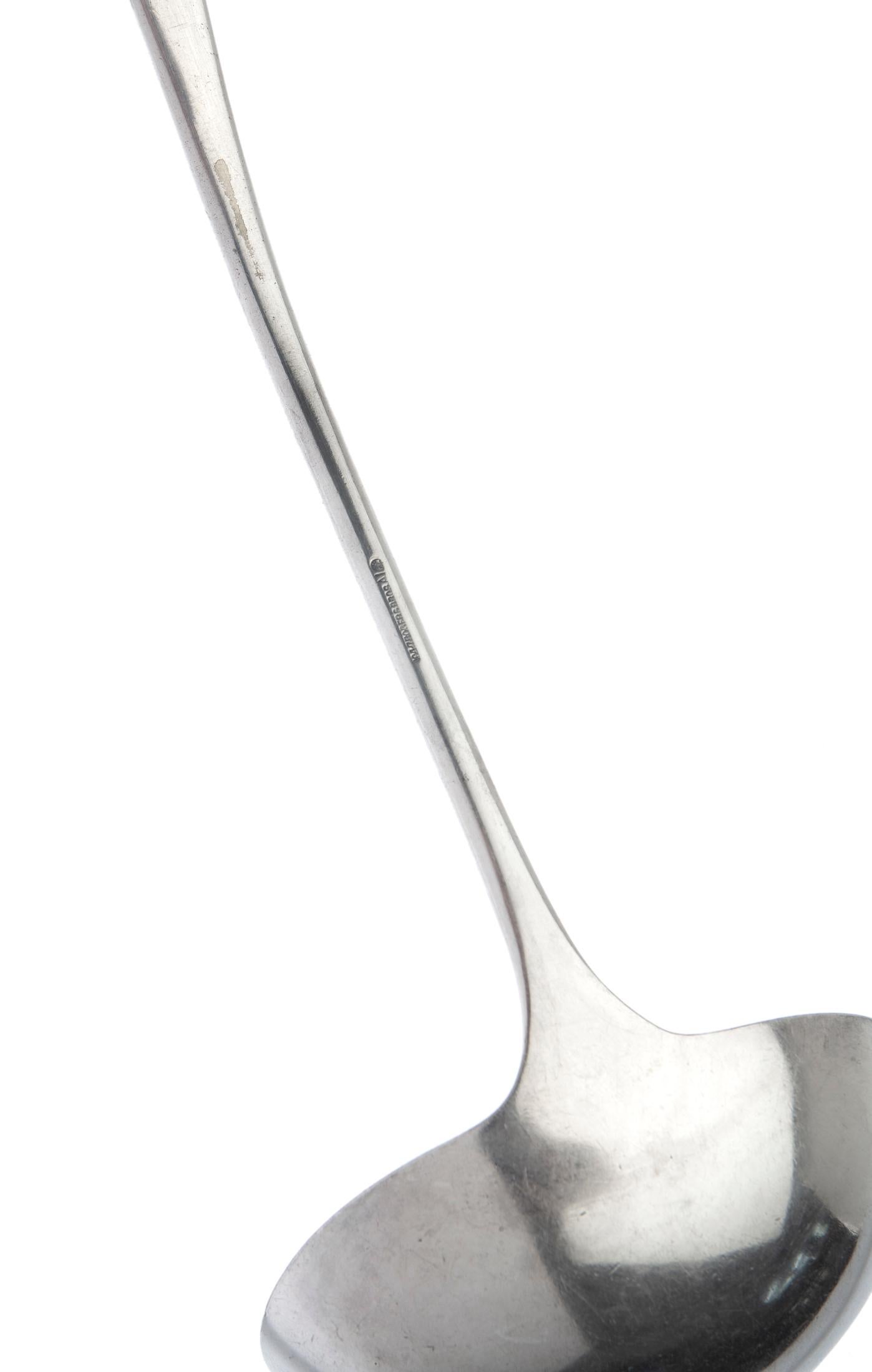 Silver Plate Vintage Silverplate Ladle / Shell & Monogram B For Sale