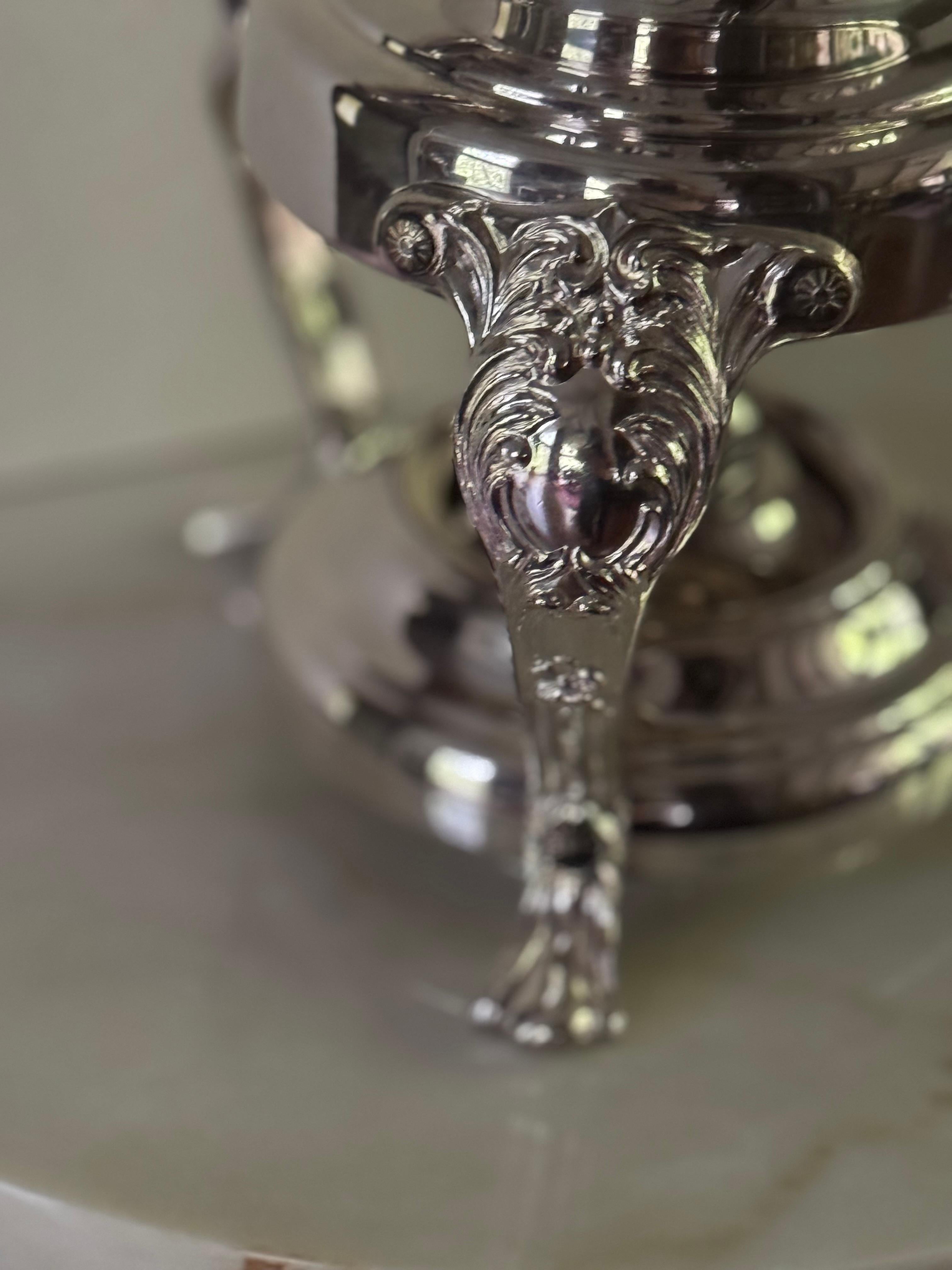 Samovar d'argento d'epoca, urna da caffè di Sheridan in vendita 3