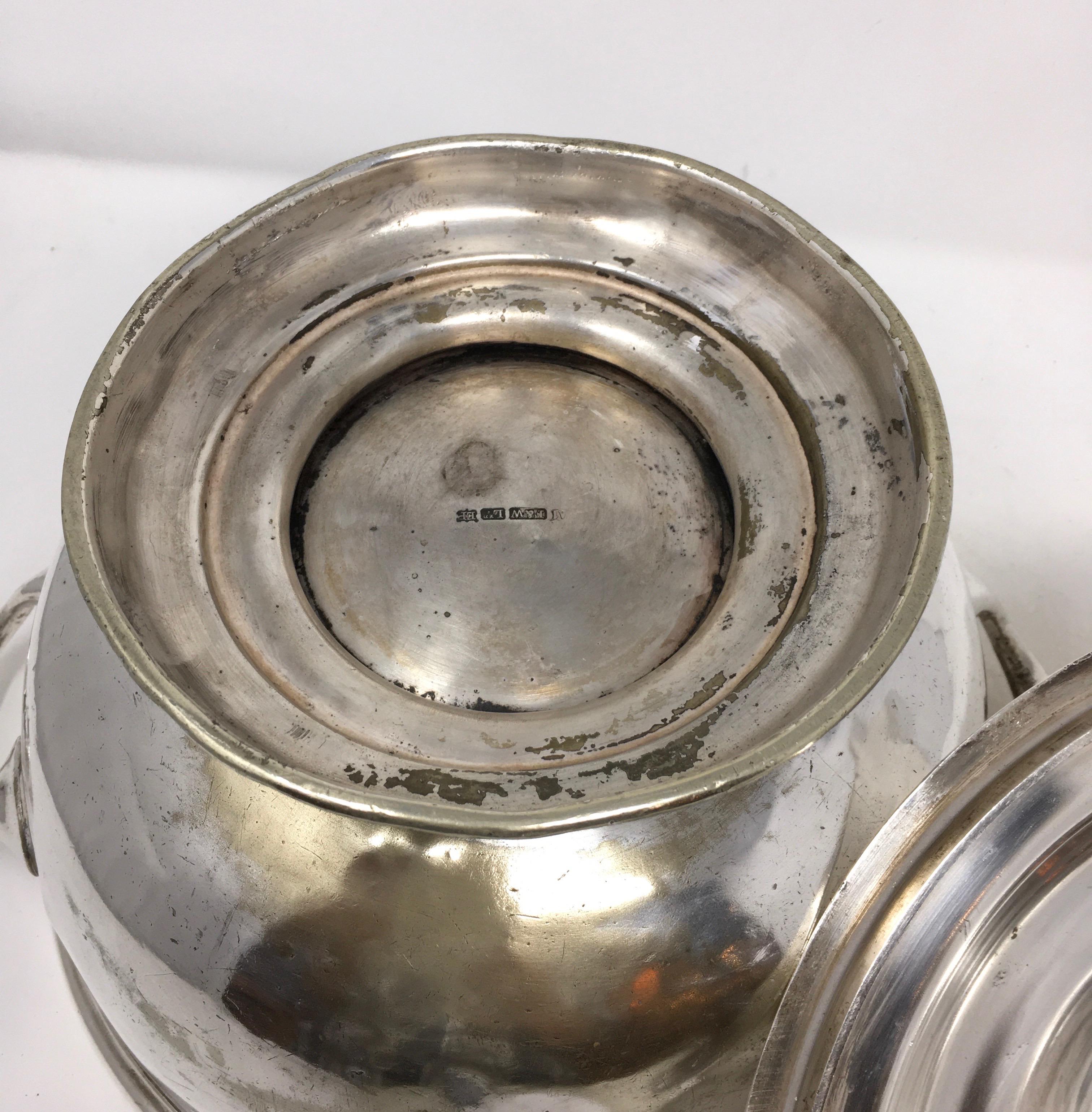 Vintage Silver Plate Silver Soldered Soup Tureen, 