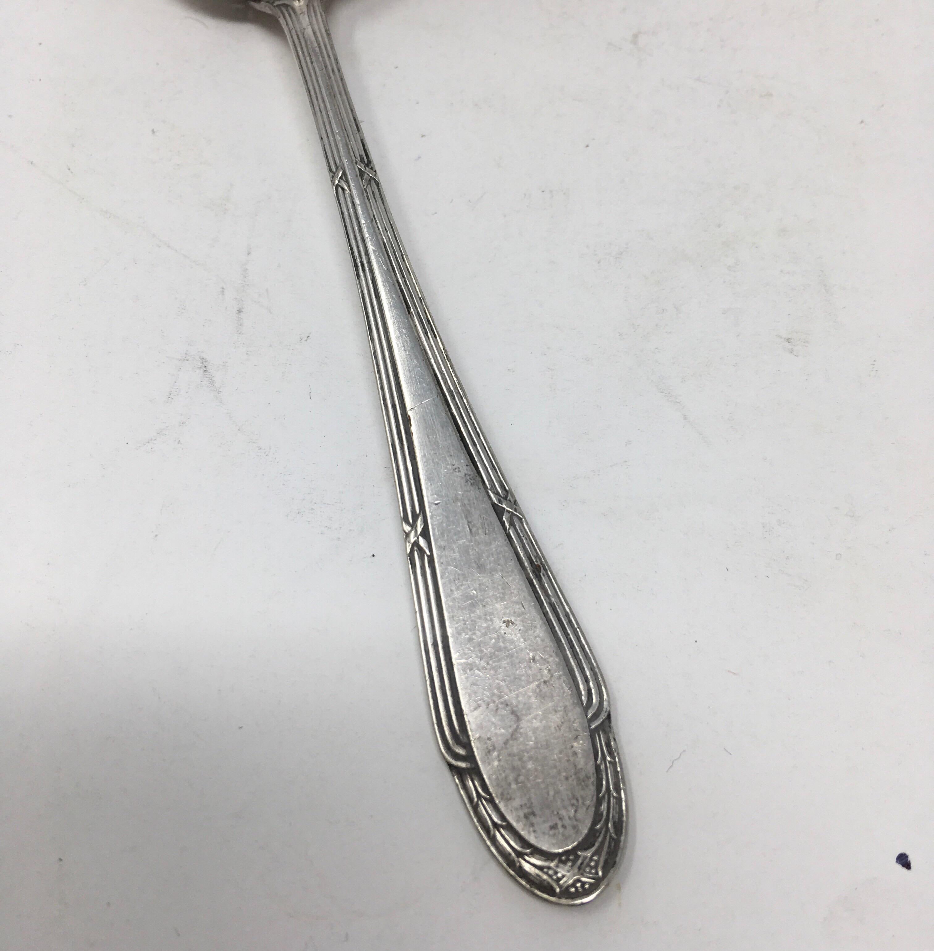 Vintage Silver Plate Tea Infuser Steeper Strainer Spoon 3