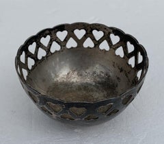 Vintage Silverplated Heart Bowl by R. Morgan