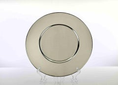 Vintage-Servierplatte, versilbert, italienisches Design, 1970er Jahre