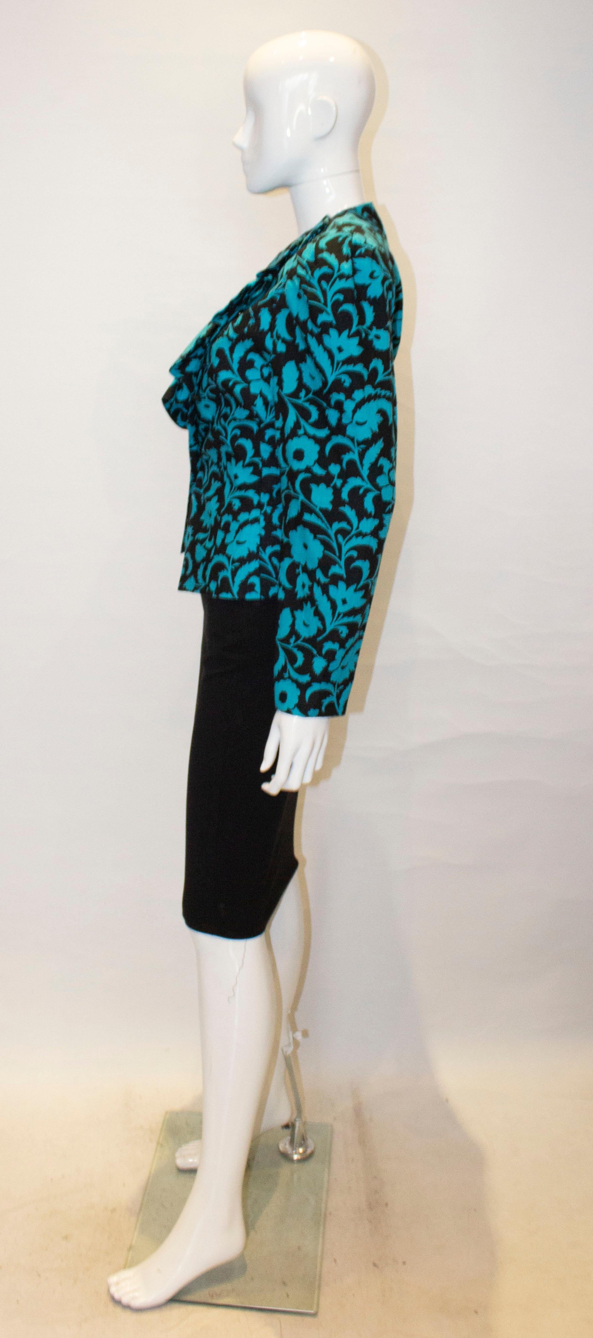 Blue Vintage Simon Ellis Jacket with Frill Detail