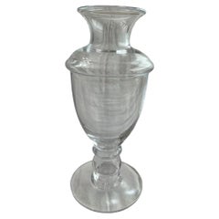 Vintage Simon Pearce Large Glass Footed Vase ~ 15”h