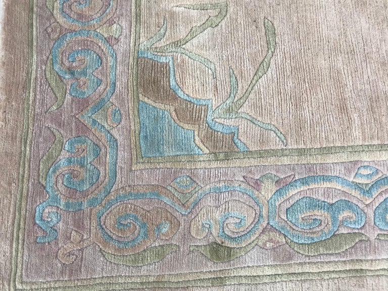 Vintage Simple Design Tibetan Rug For Sale at 1stDibs