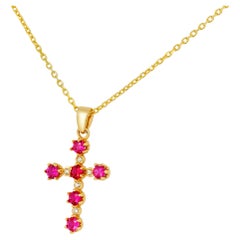 Vintage Simple everyday gold cross