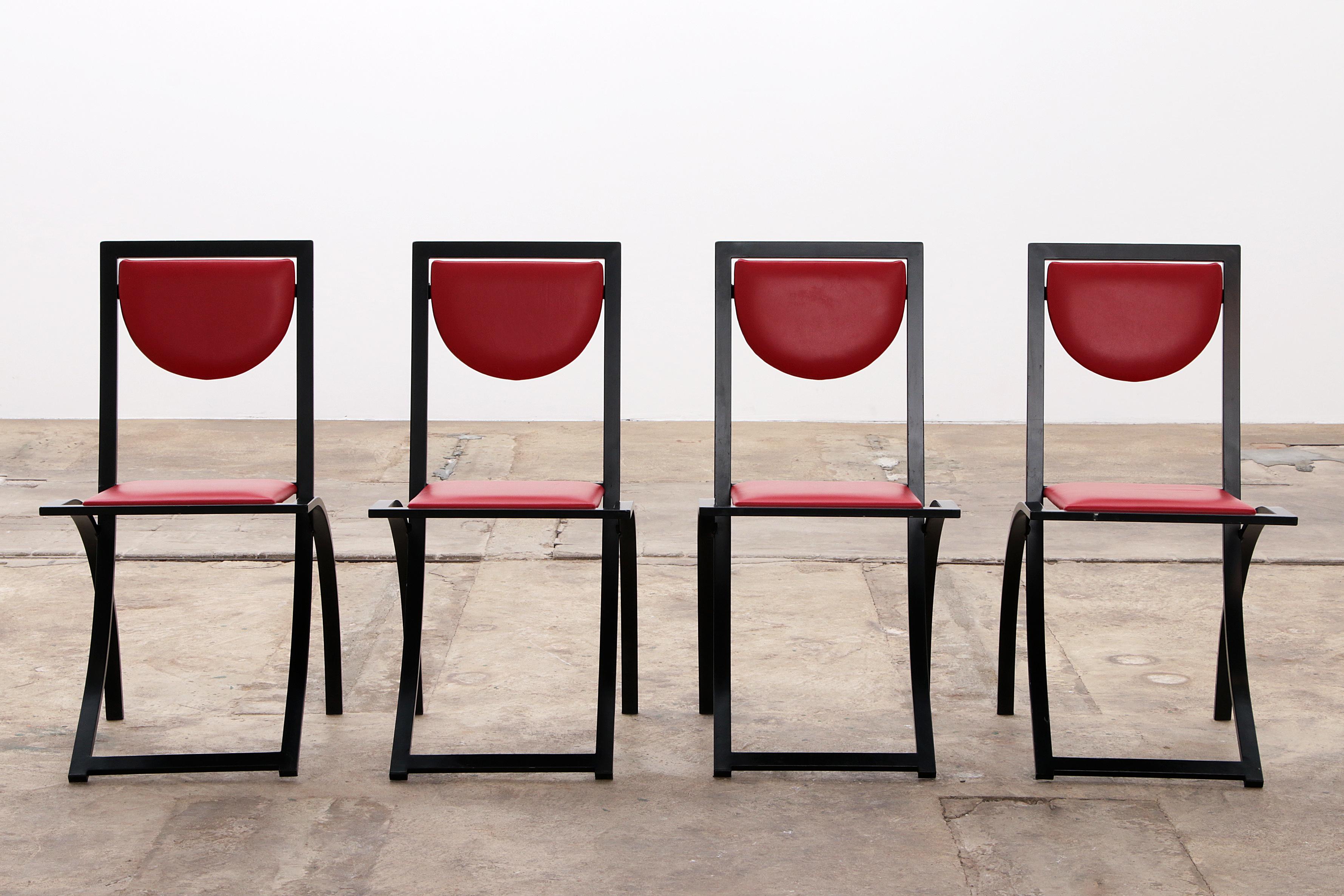 Mid-Century Modern Vintage Sine Chairs by Karl Friedrich Förster - Set of 4 For Sale