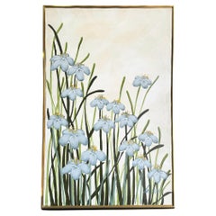 Vintage Singed and Framed Painting of Flowers by Lee Reynolds