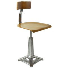 Chaise de machine à coudre Singer vintage, anglaise, circa 1930