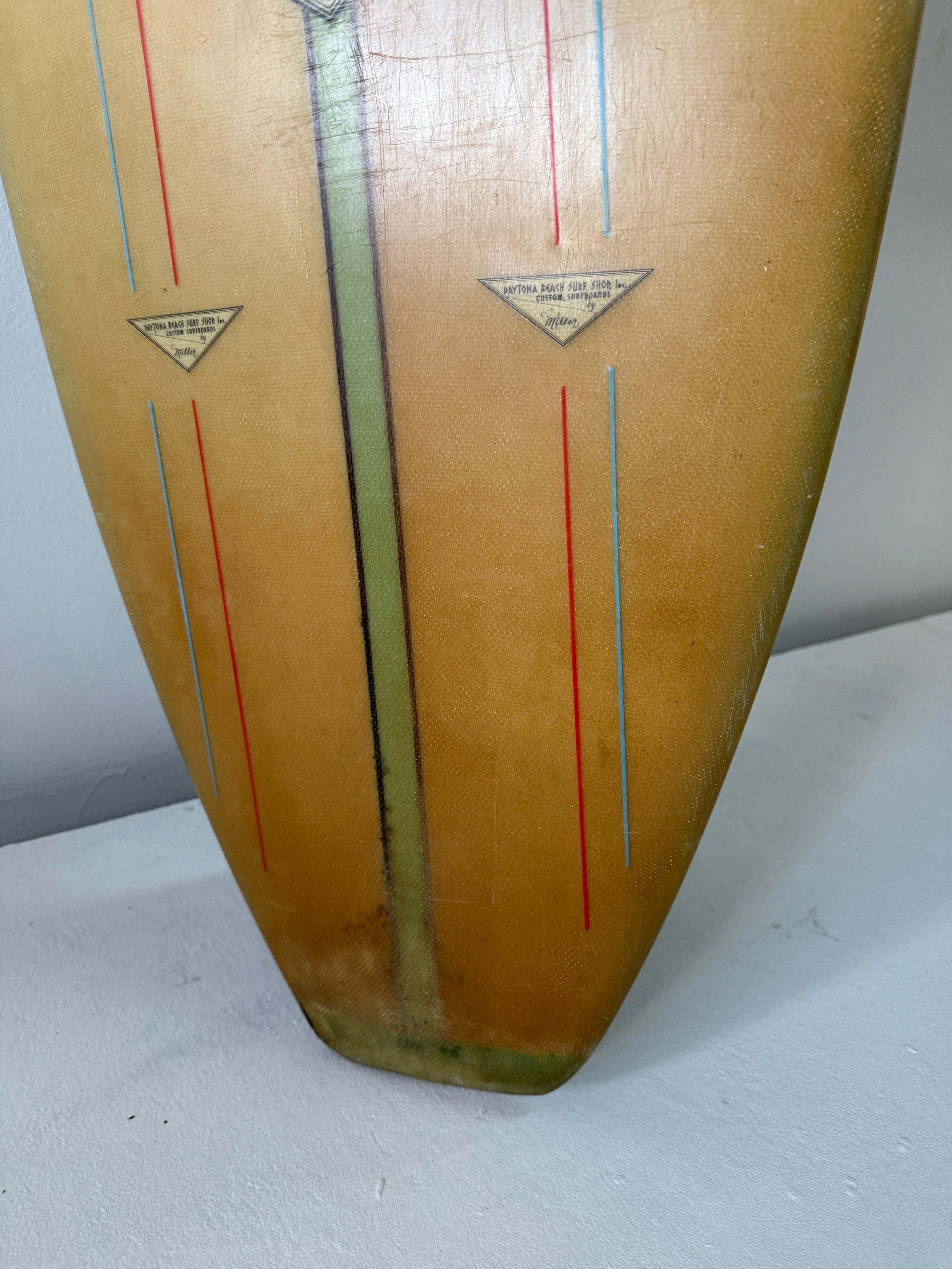 Vintage Single-Fin 1960's Daytona Beach Surf Shop Custom Surfboards by Miller 3