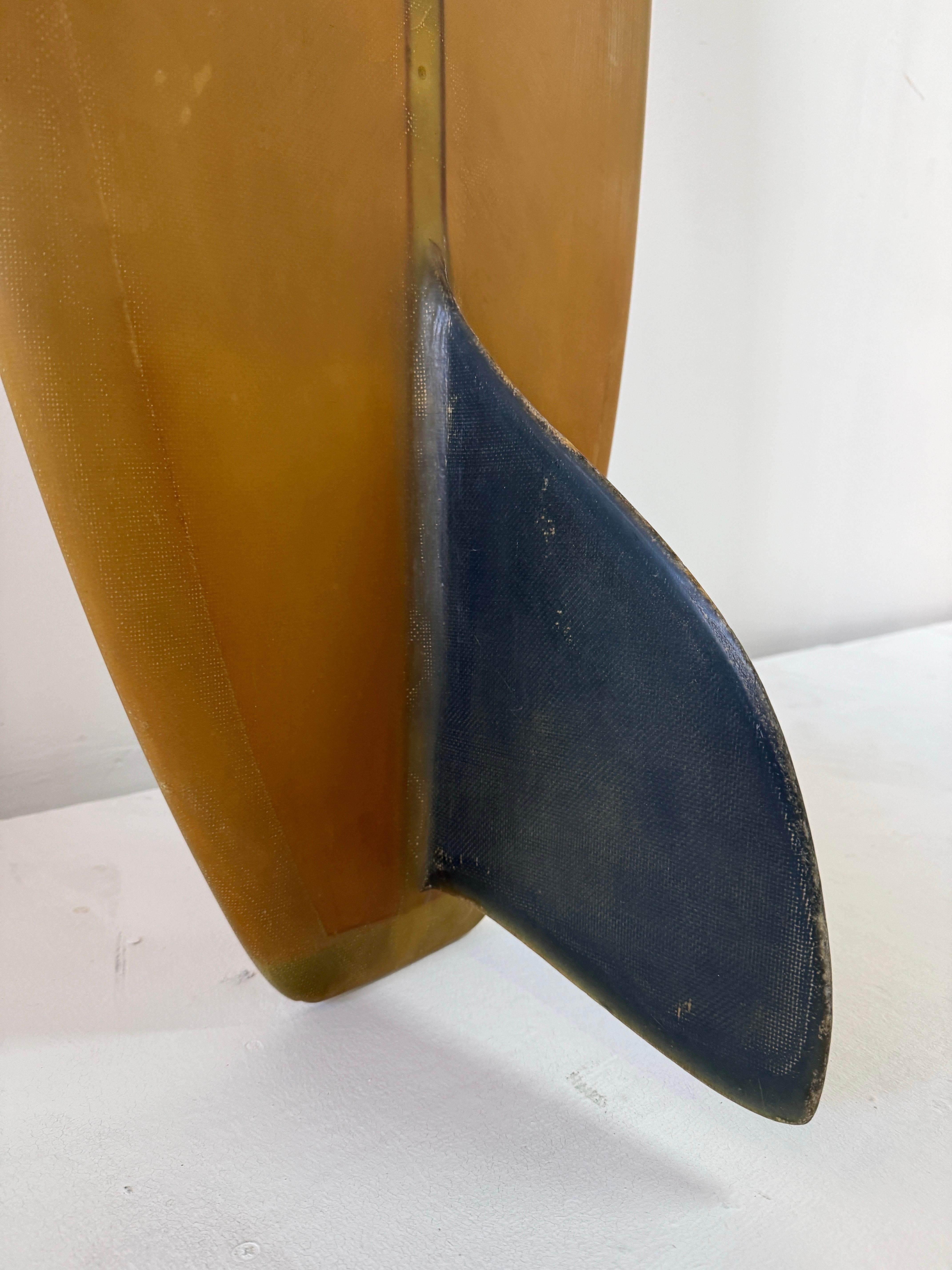 Vintage Single-Fin 1960's Daytona Beach Surf Shop Custom Surfboards by Miller In Good Condition In North Miami, FL
