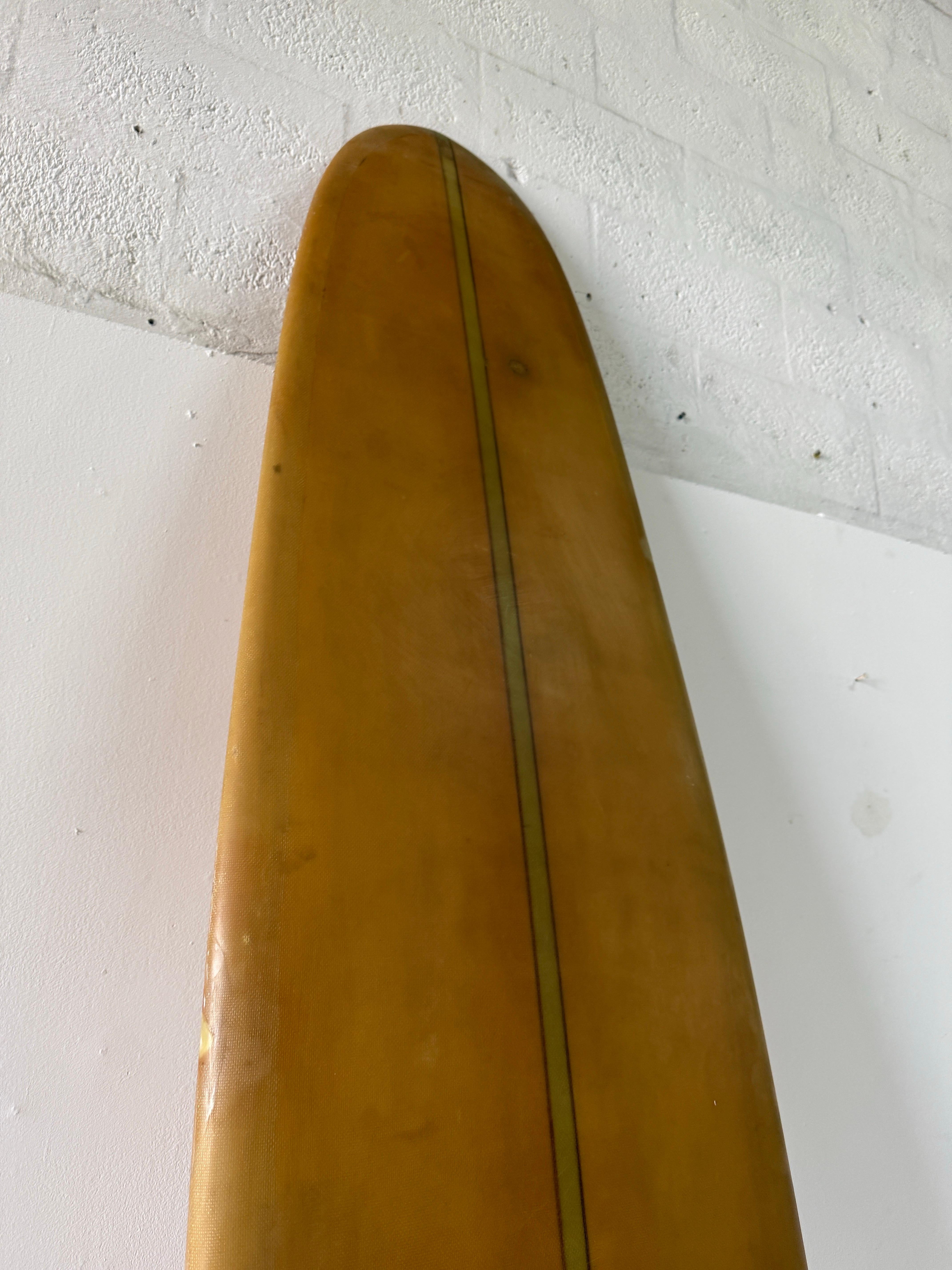 Mid-20th Century Vintage Single-Fin 1960's Daytona Beach Surf Shop Custom Surfboards by Miller