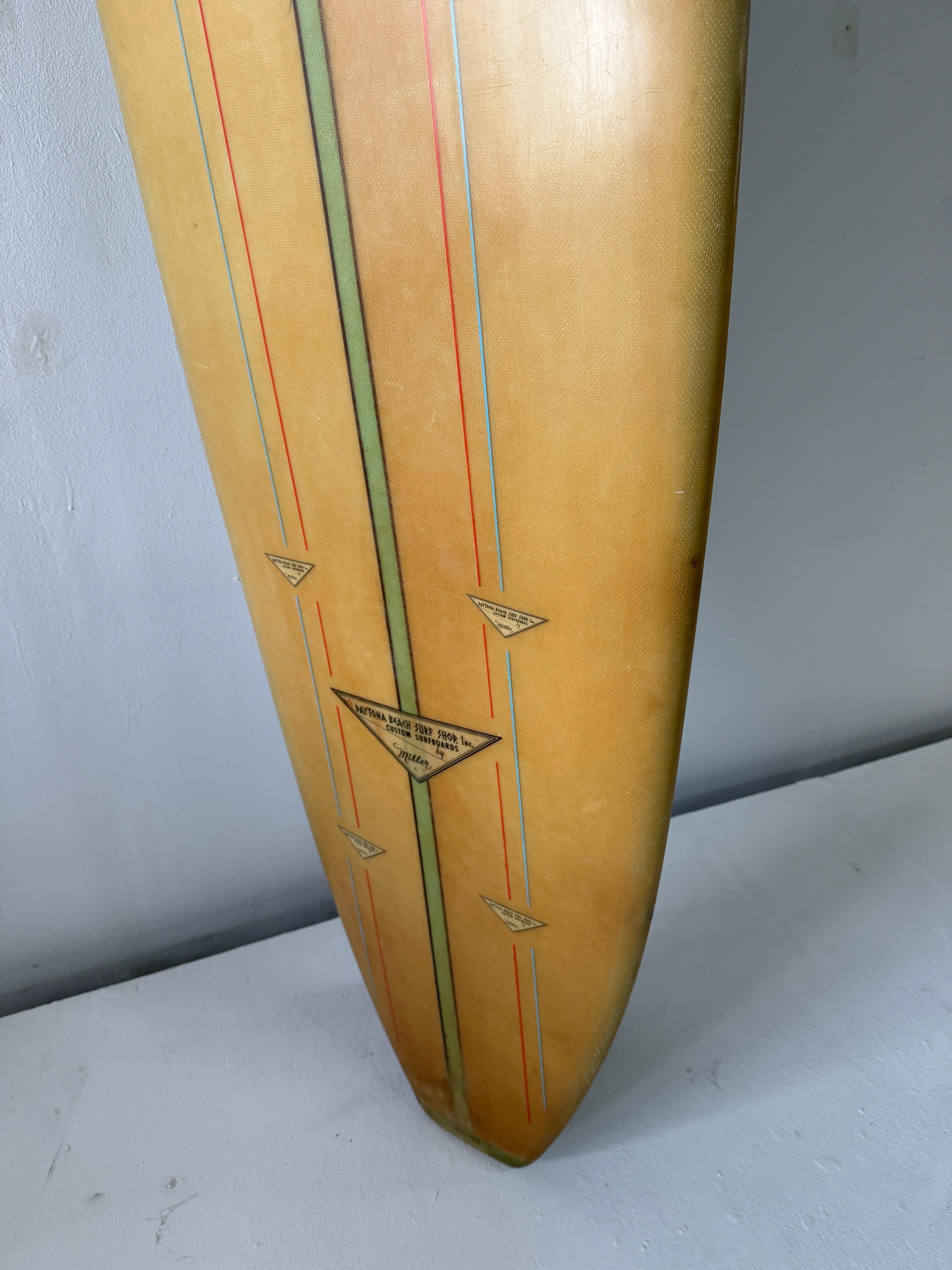 Vintage Single-Fin 1960's Daytona Beach Surf Shop Custom Surfboards by Miller 1