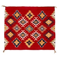 Antique Single Saddle Blanket, 20th Century, Navajo