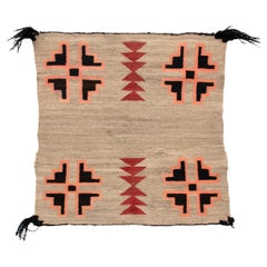 Vintage Single Saddle Blanket, 20th Century, Navajo