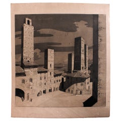 Sir Claude Francis Barry Aquatinta-Radierung, 1930