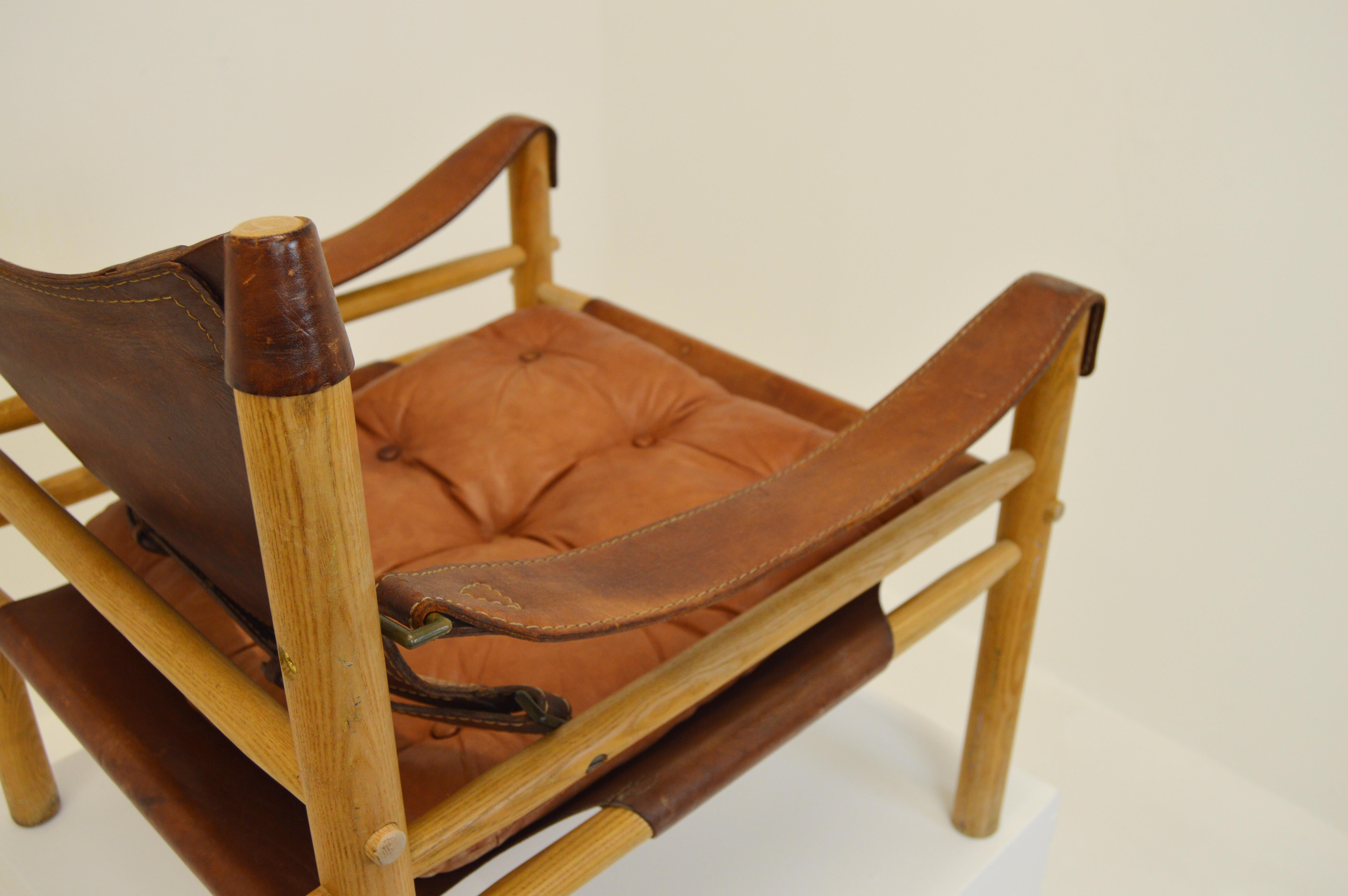 Vintage Sirocco Safari Chair by Arne Norell im Zustand „Relativ gut“ im Angebot in Alvesta, SE