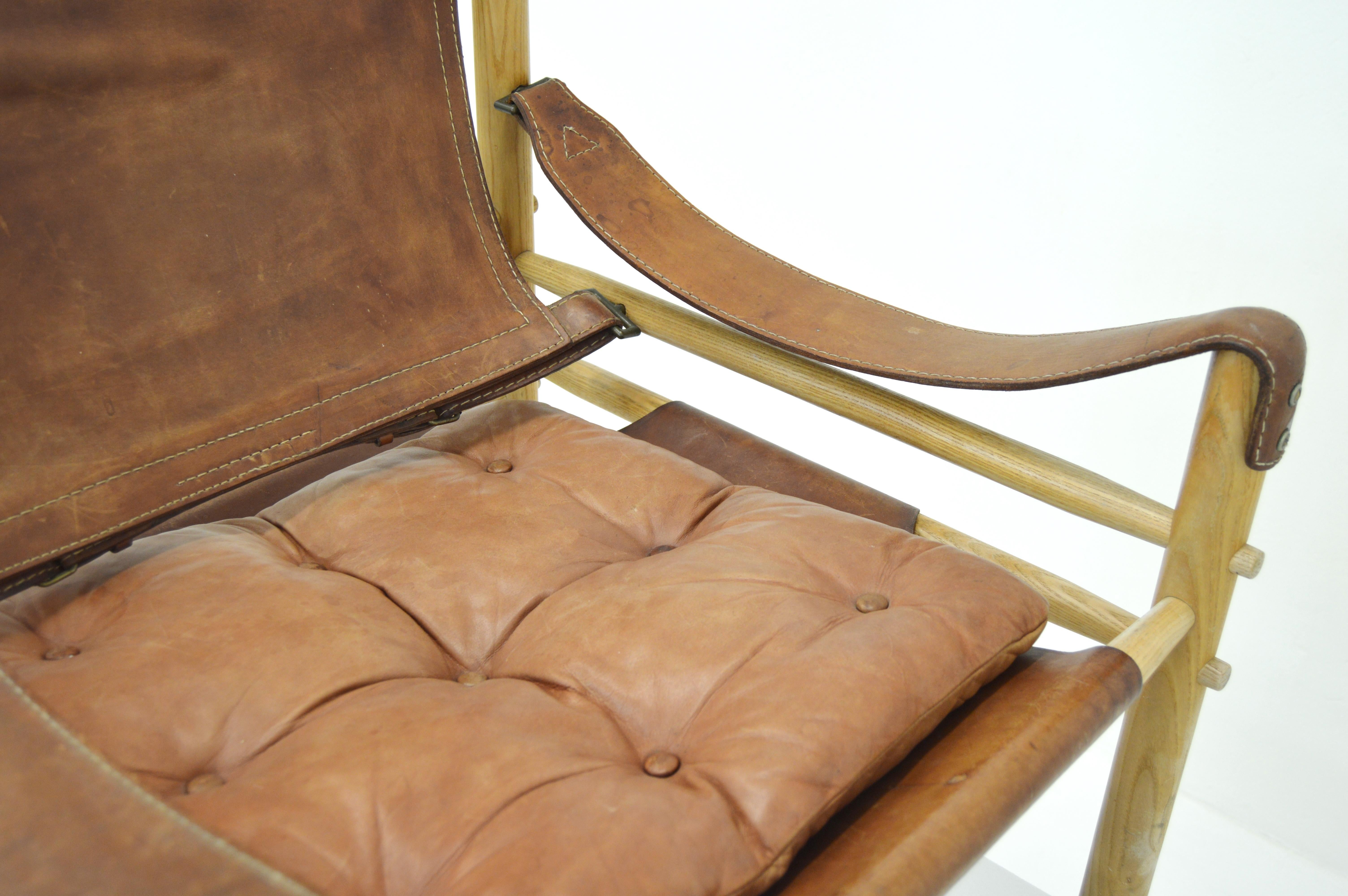 Vintage Sirocco Safari Chair by Arne Norell (20. Jahrhundert) im Angebot