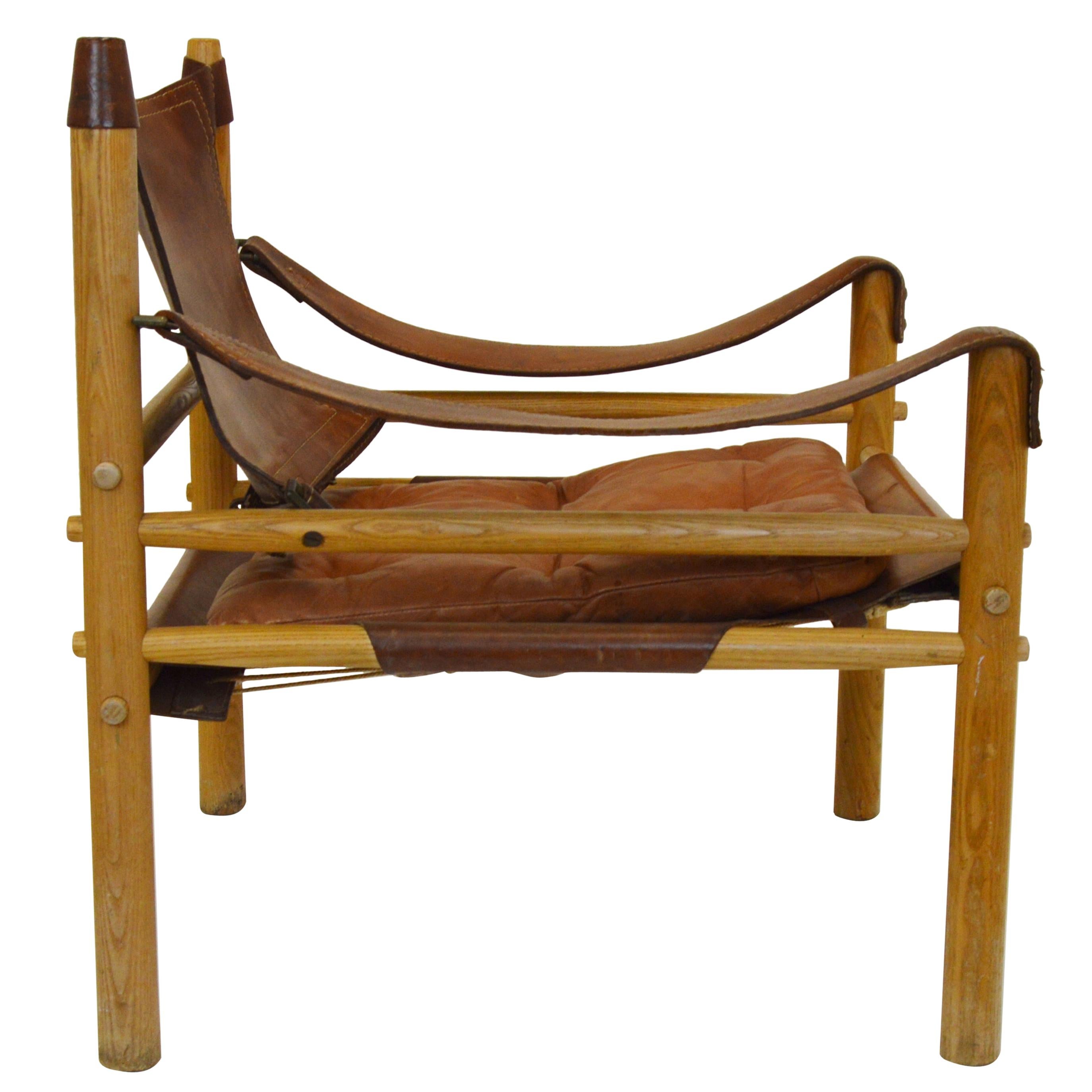 Vintage Sirocco Safari Chair by Arne Norell im Angebot