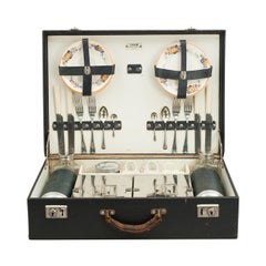 Vintage Sirram Picnic Set in Black Case:: idéal pour la moto