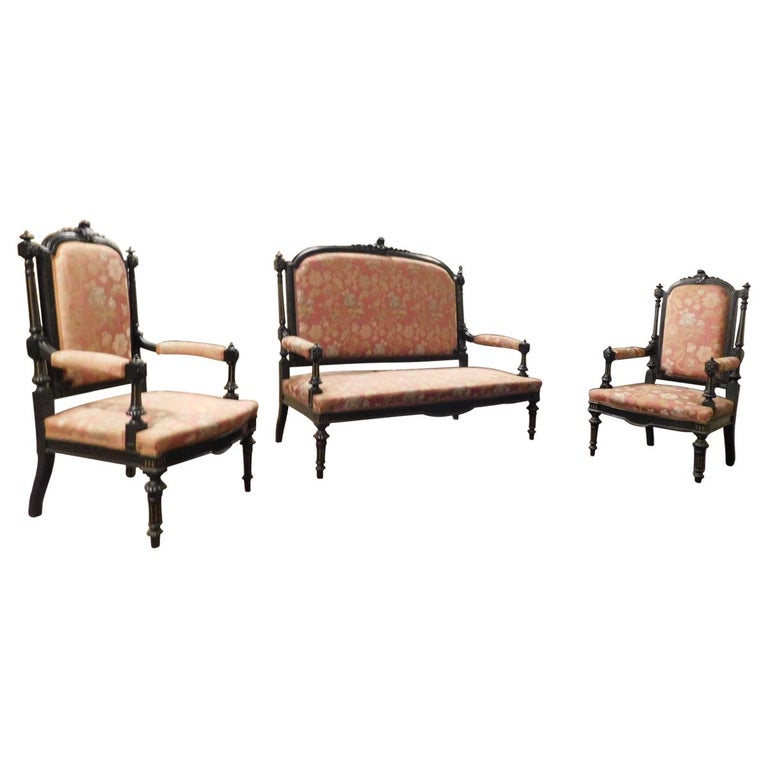 Vintage Sitting Room, Two Armchairs and Sofa, 1940, Italy For Sale at 1stDibs