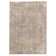 Vintage Sivas Rug with Soft Colors with Spotted Dragons and Pomegranate Trees