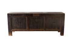 Vintage Six Door Server Original Paint Patina Finished Back Side